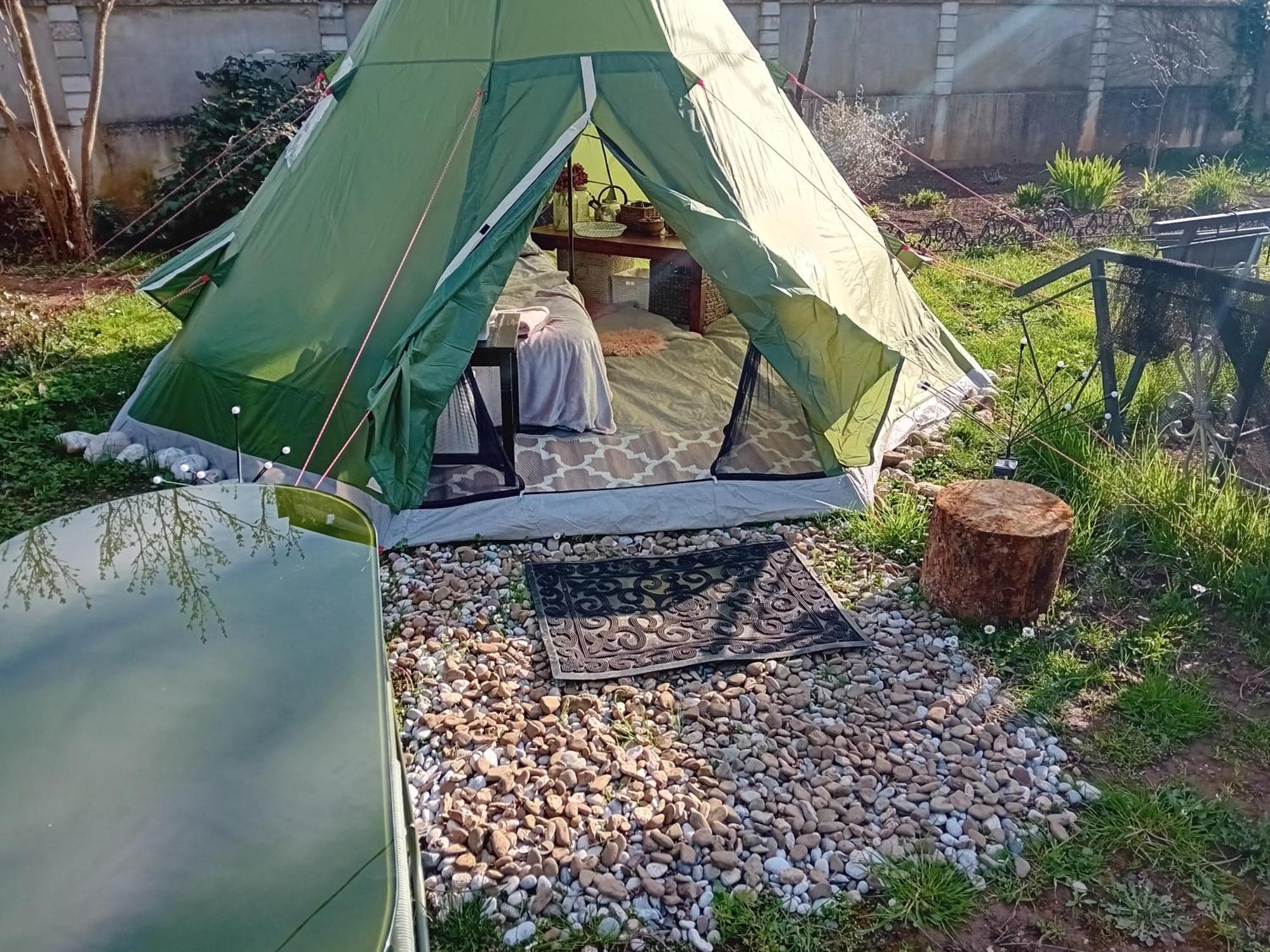 Indian Tent Tipi In Shared Lot And Shared Bathroom Mrse Dış mekan fotoğraf