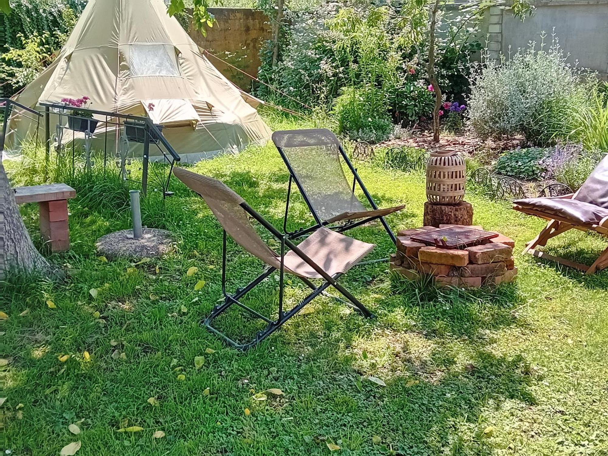 Indian Tent Tipi In Shared Lot And Shared Bathroom Mrse Dış mekan fotoğraf